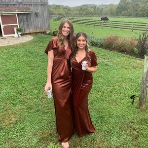 Revelry Gwen Satin Dress